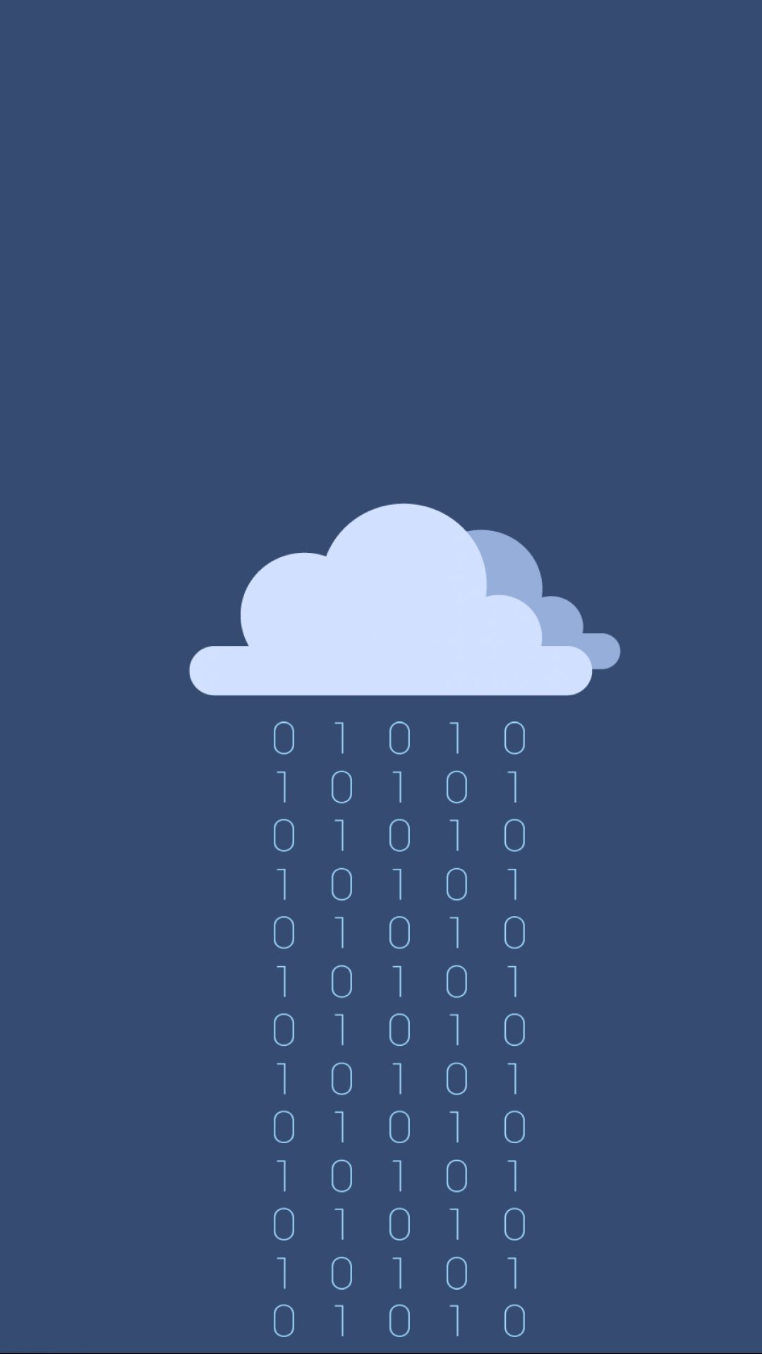 Phone wallpaper: Binary, Technology, Minimalist, Cloud 1201980