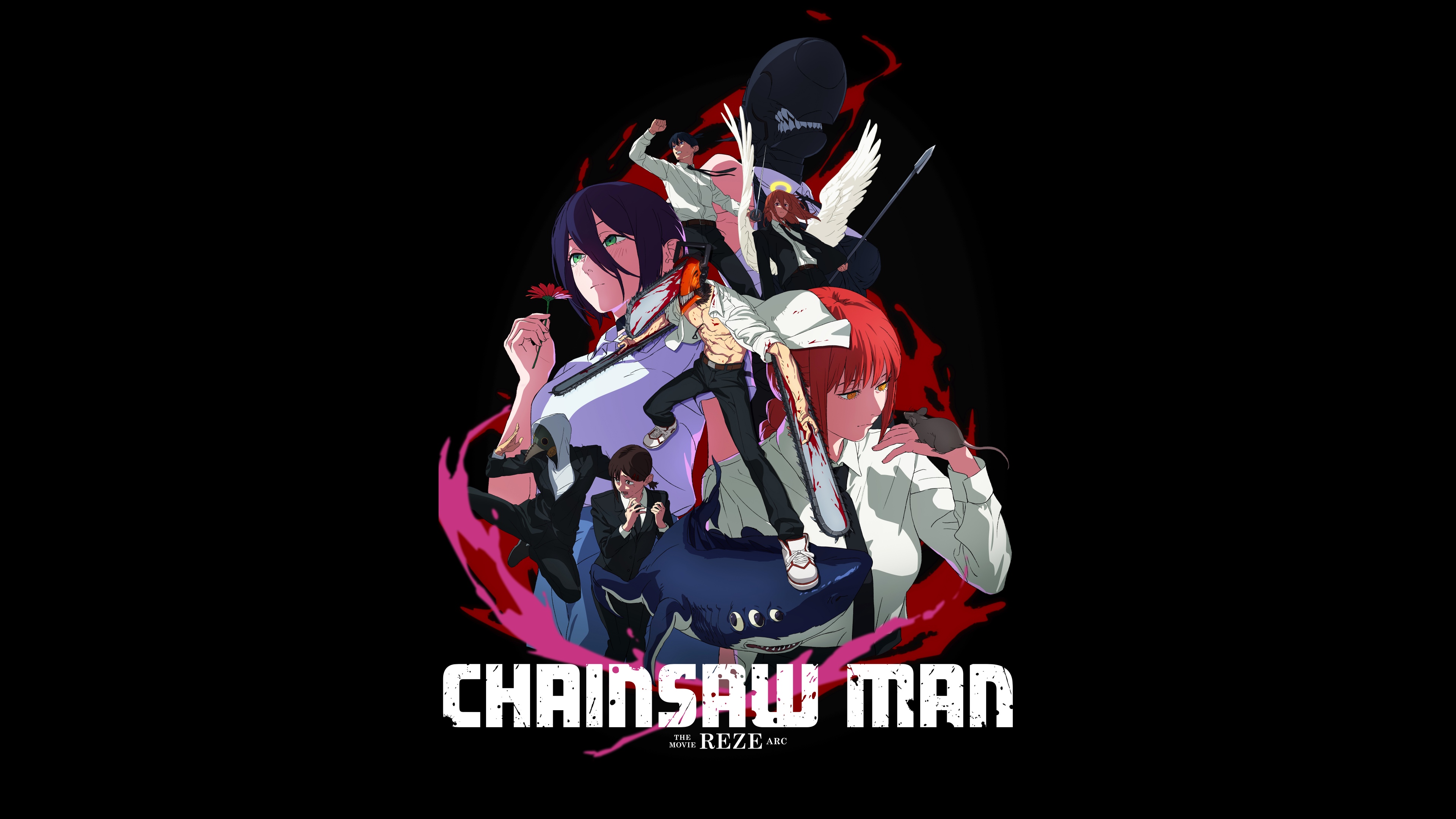 Chainsaw Man Movie: Reze Arc Wallpaper 4K, 12K, Movie poster