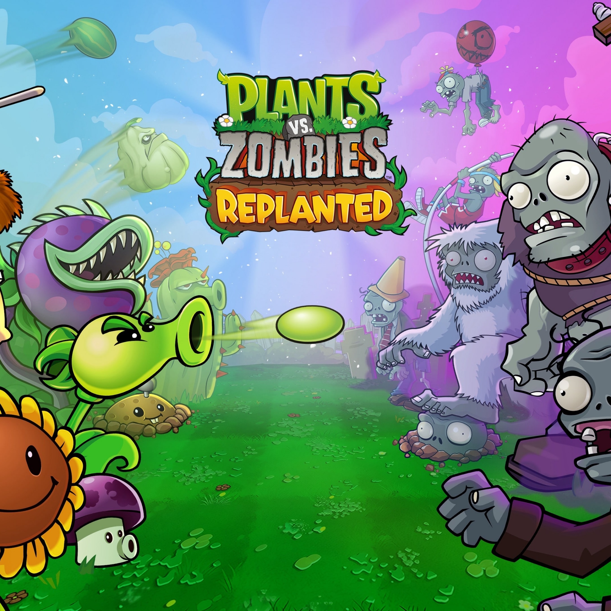 Plants vs. Zombies Replanted Wallpaper 4K, Key Art, 2025 Games