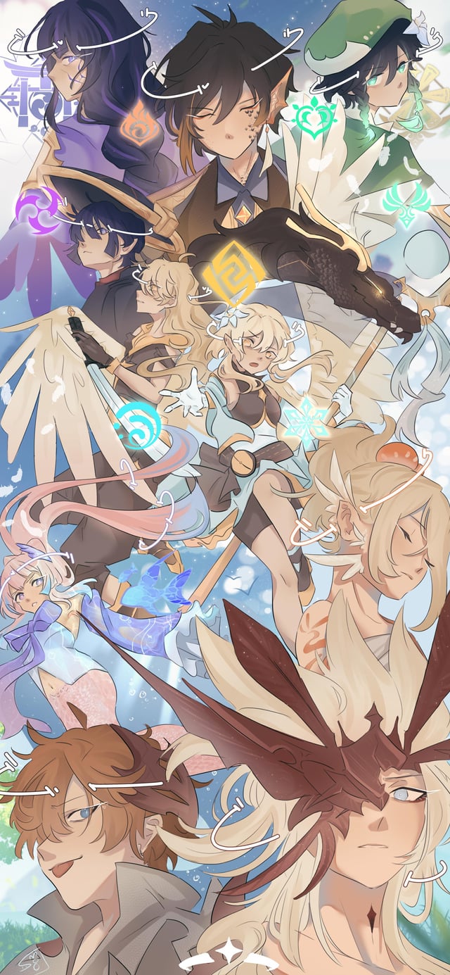 Among The Archons Wallpaper I've Made!, R Genshin_Impact