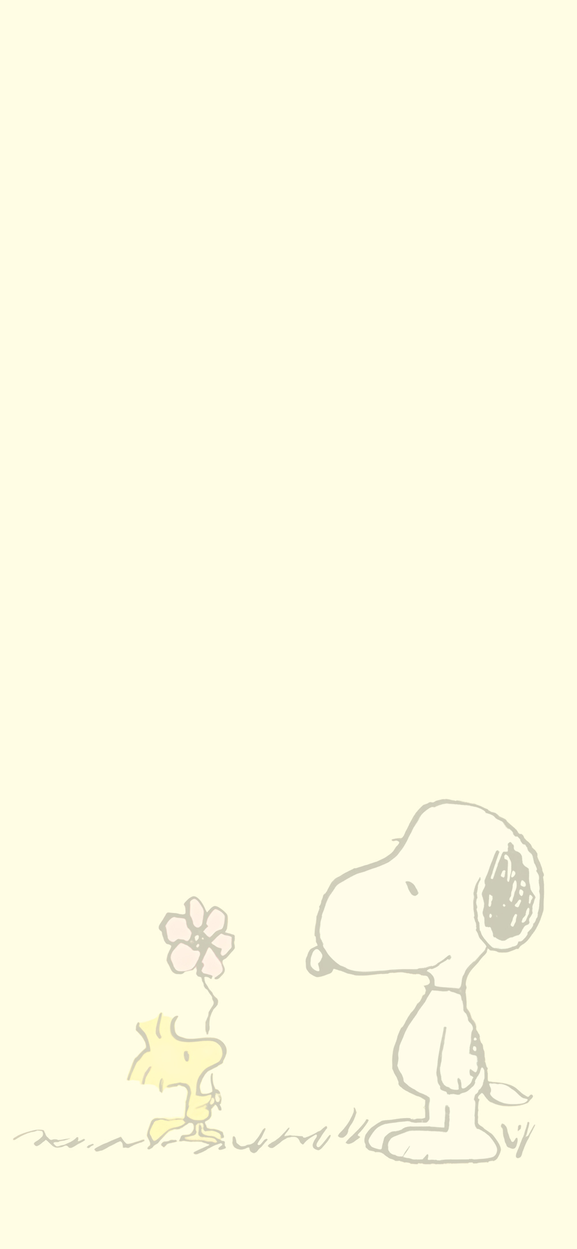 Snoopy & Woodstock Spring Wallpaper iPhone Wallpaper
