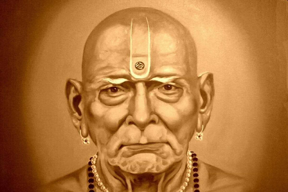 Download Shri Swami Samarth Close Up Wallpaper