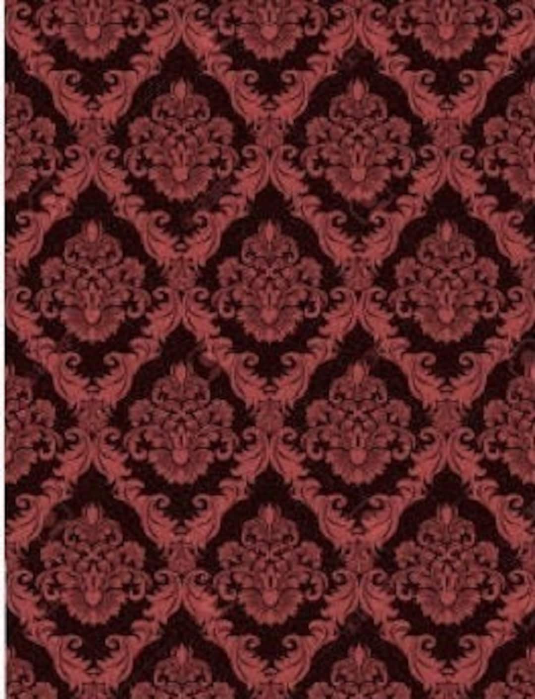 An Instant Download Victorian Gothic Wallpaper A4 PDF in 12th Scale Also Jpegs of 12th 24th and 48th Fully Adjustable to Tweak Even More
