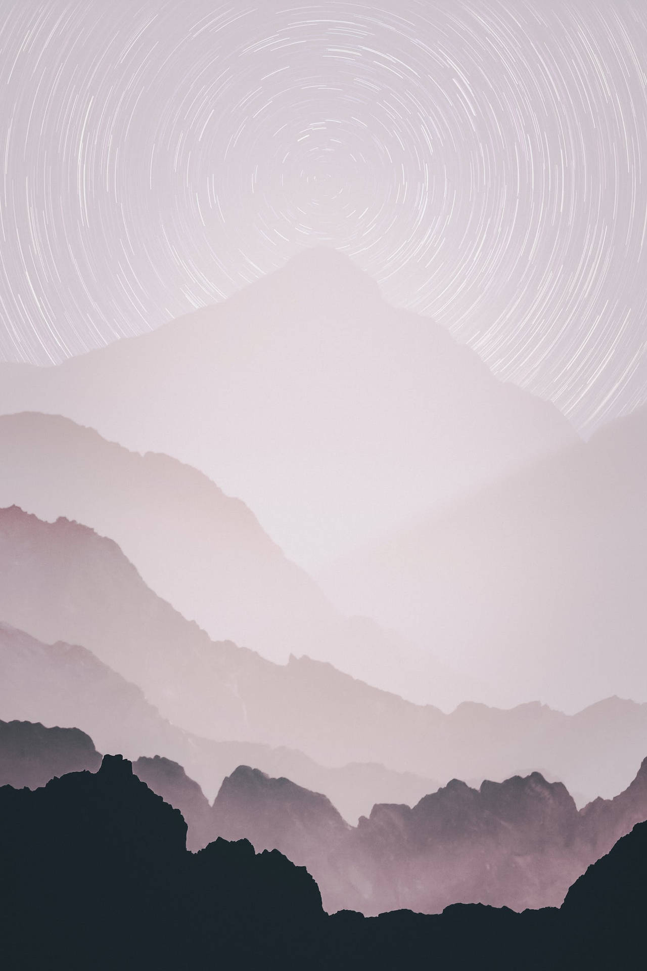 Download Mountains Black And Grey iPhone Wallpaper