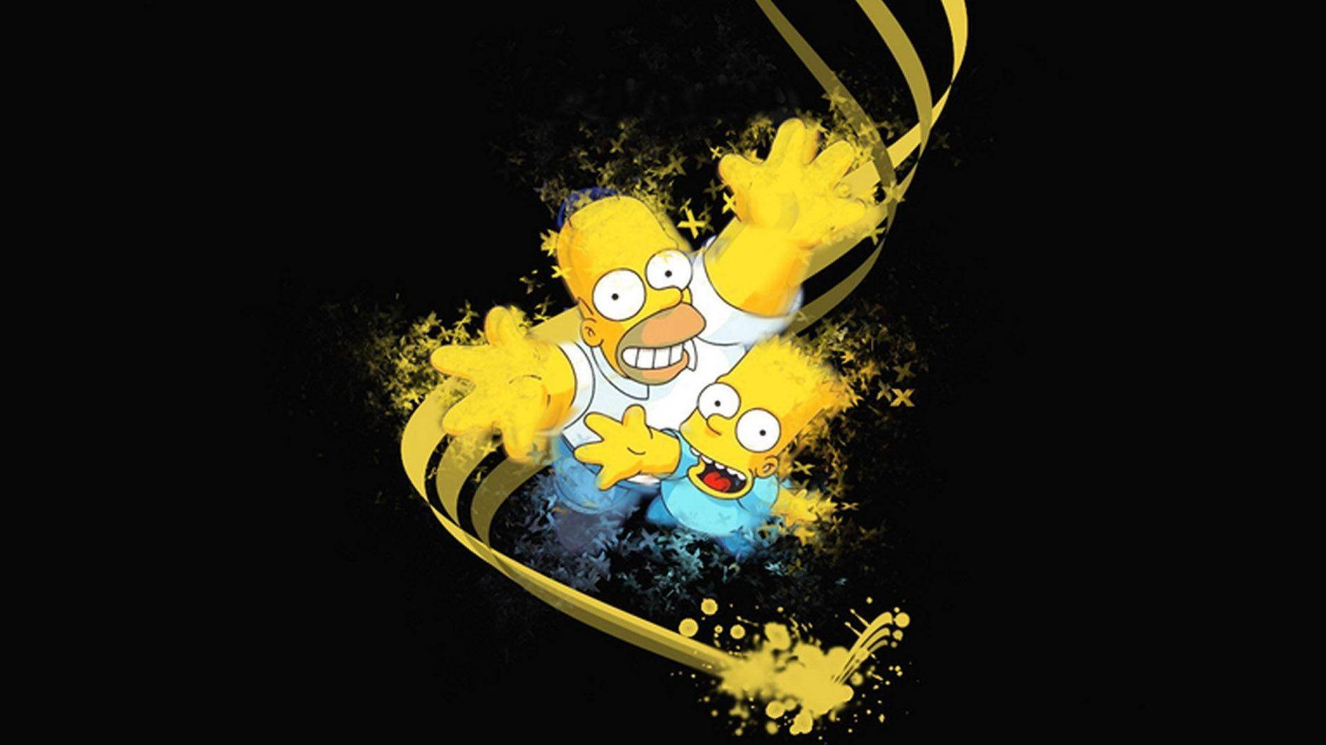 Download Cool Homer And Bart Simpsons Wallpaper