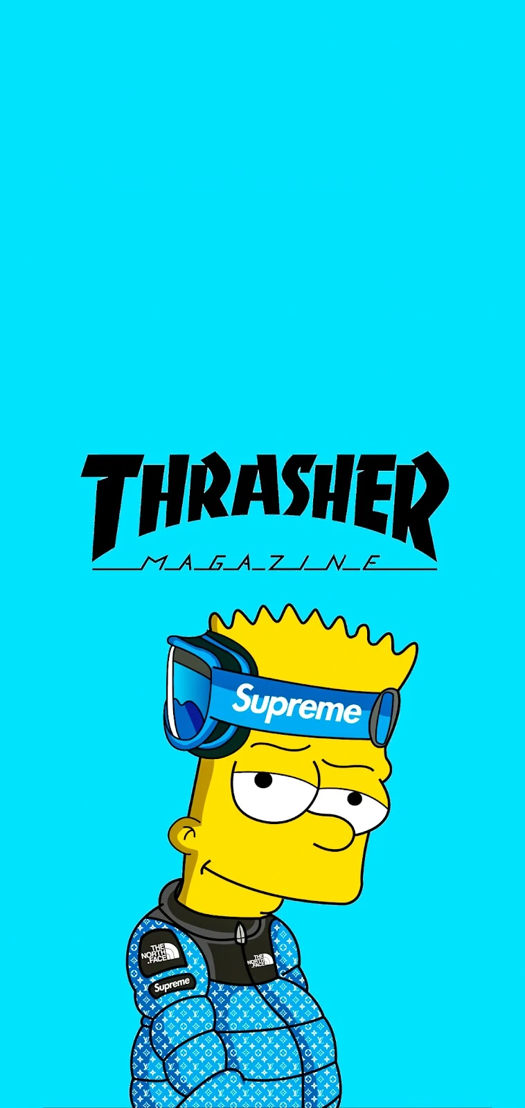 Cool iPhone wallpaper featuring Bart Simpson
