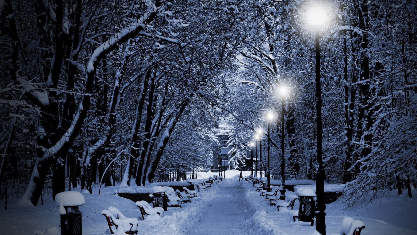 Winter Night Wallpaper Desktop New Hd Wallpaper Winter Pc Wallpaper