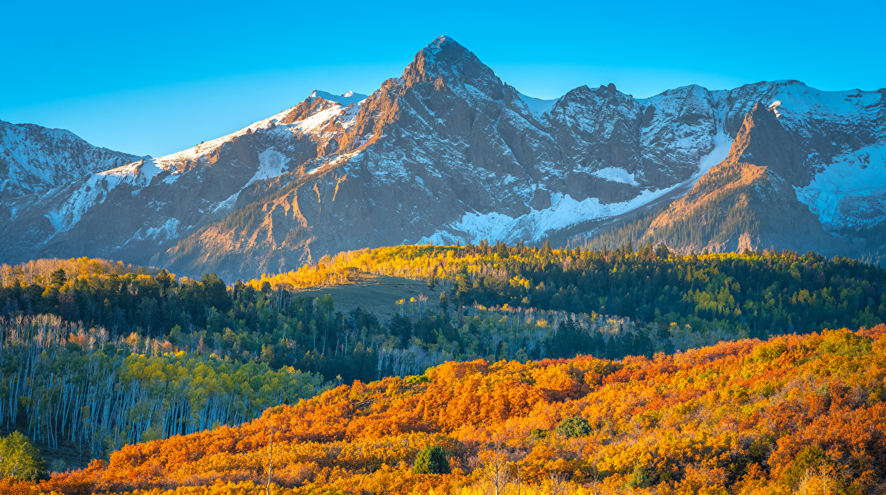 Picture USA Colorado Nature Autumn mountain landscape photography