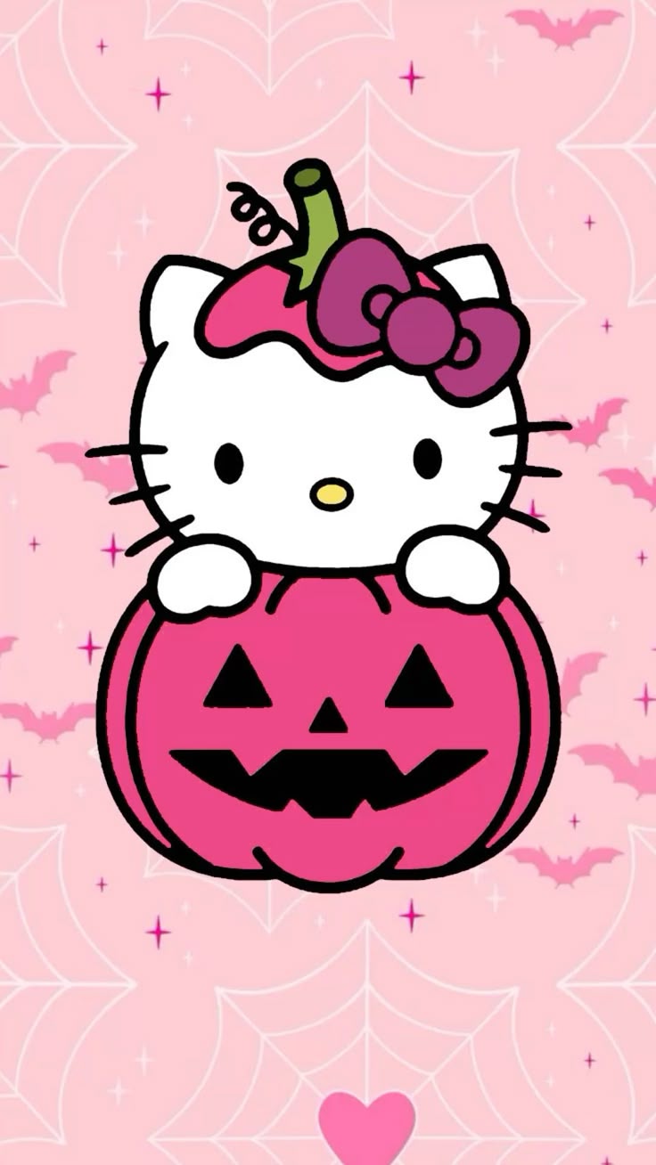 Pink Hello Kitty Pumpkin