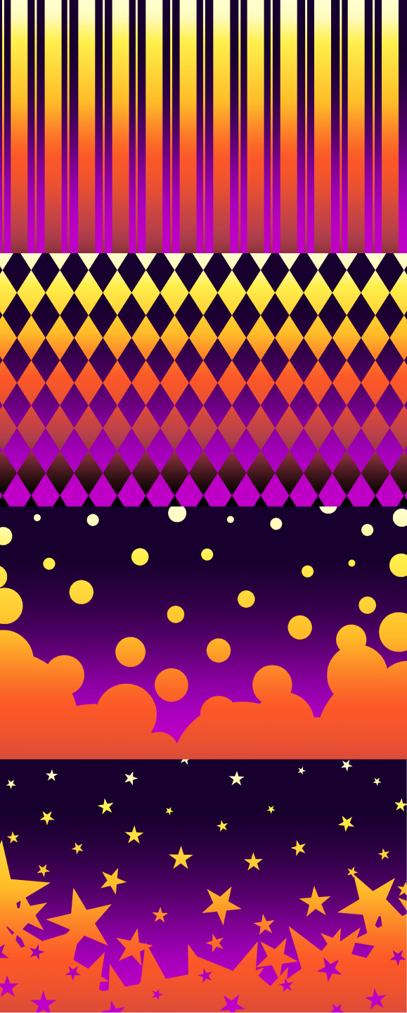 Four Halloween background STUDIO ASSETS