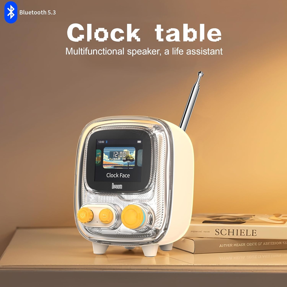 Divoom Tiivoo 2 Photo Album & Bluetooth Speaker White