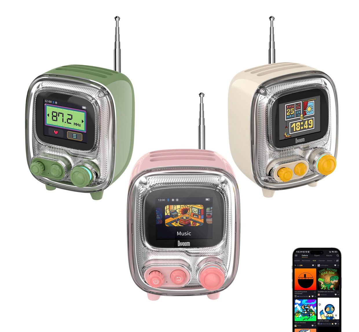 Divoom Tiivoo 2 Alarm Clock + Bluetooth Speaker Is A Fun Gift For Gadget Geeks