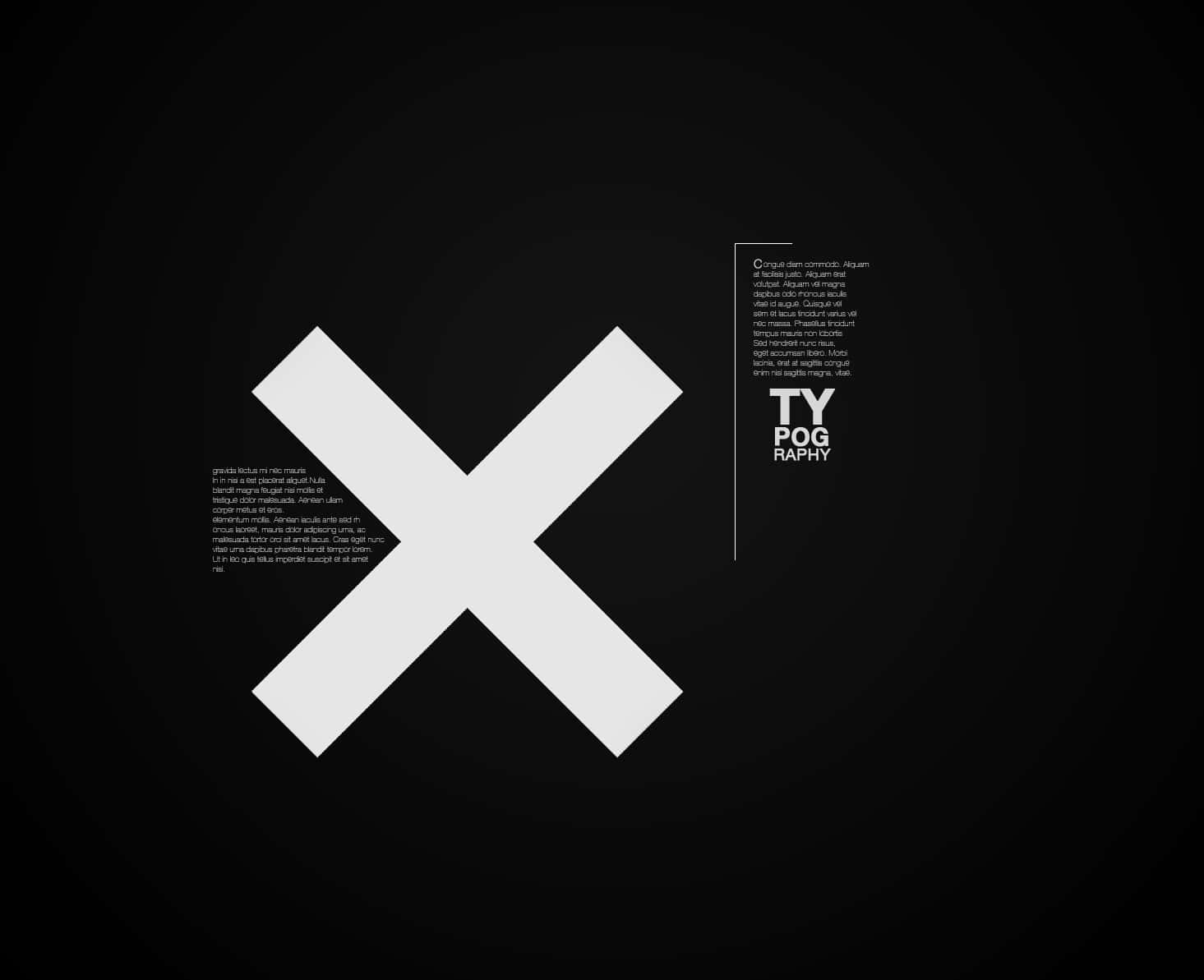 Black And White Typography Wallpaper