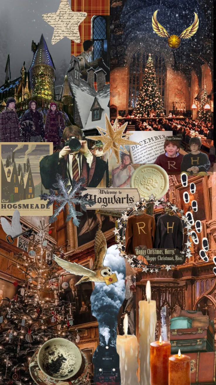 harrypotter #harrypotterchristmas #christmas #christmasathogwarts #hogwarts #ronweasley #har. Harry potter wallpaper, Harry potter christmas