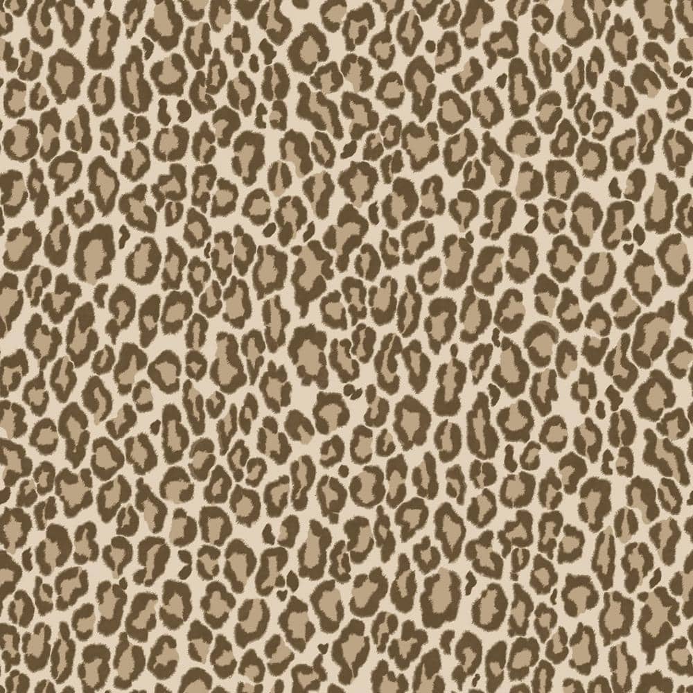 ESTA Home Cicely Brown Leopard Skin Wallpaper Sample DD139152SAM Home Depot
