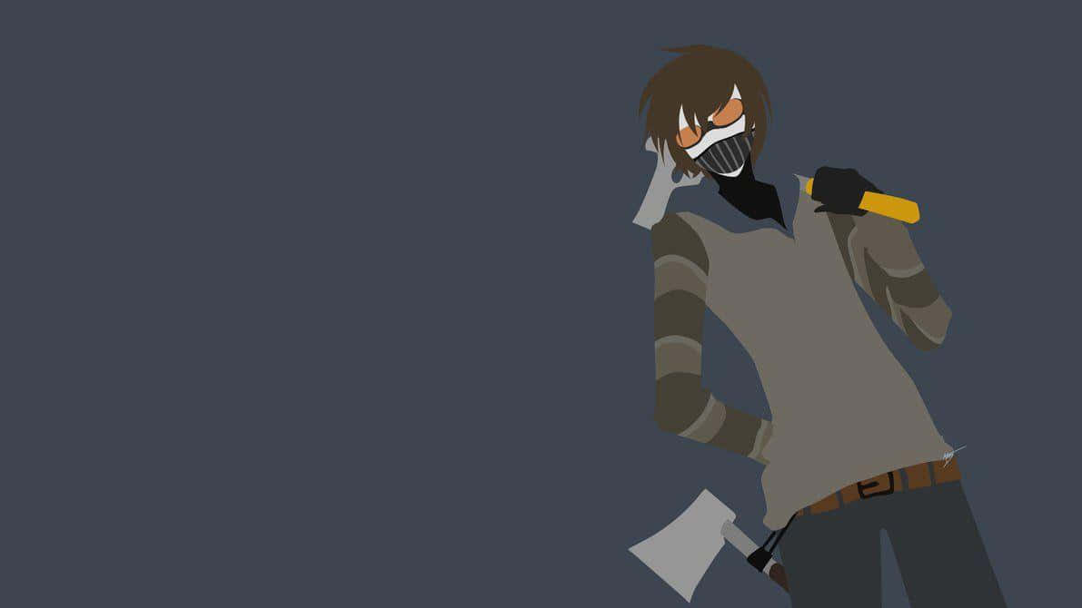 Download Axe Man Drawing Creepypasta Wallpaper