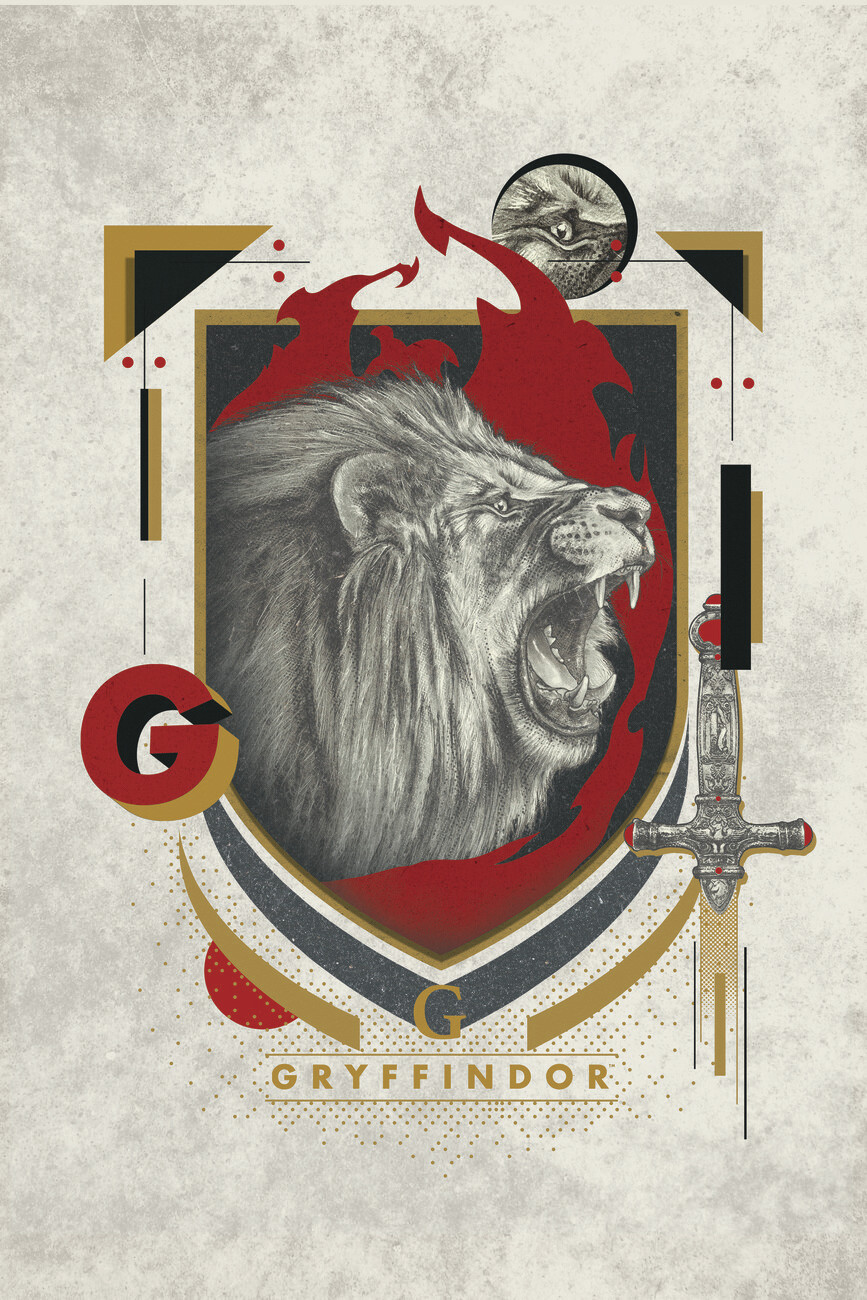 Poster Harry Potter Crest. Wall Art 1 FREE