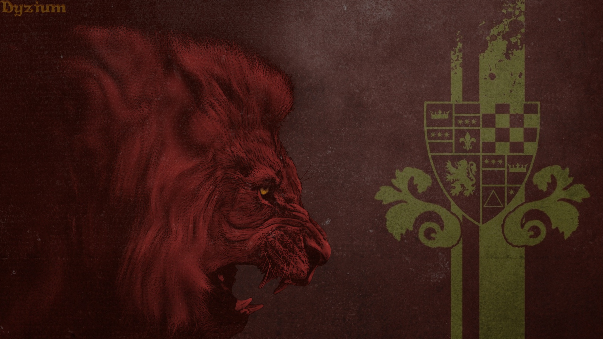 Wallpaper I made for my beloved house: Gryffindor
