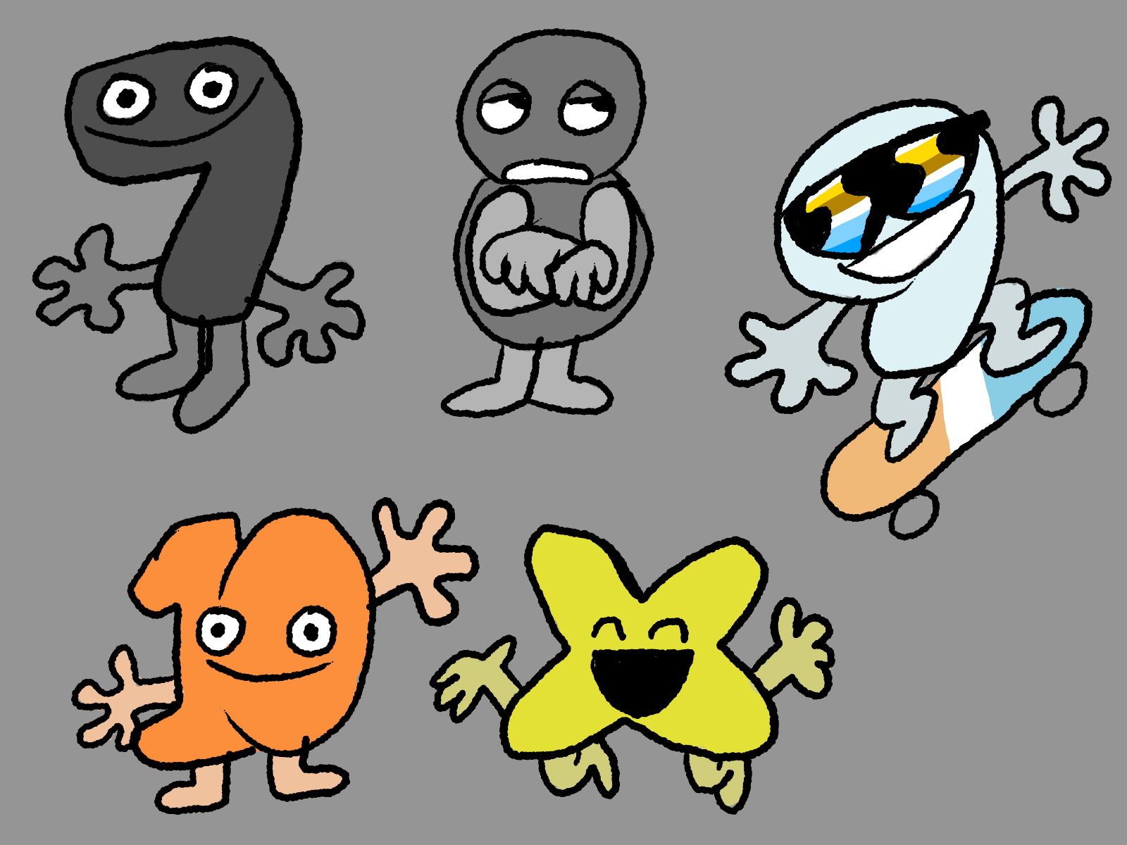 I drew all of the (canon) Algebraliens