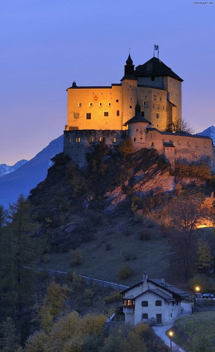 Tarasp Castle Engadin, Graubünden, Switzerland