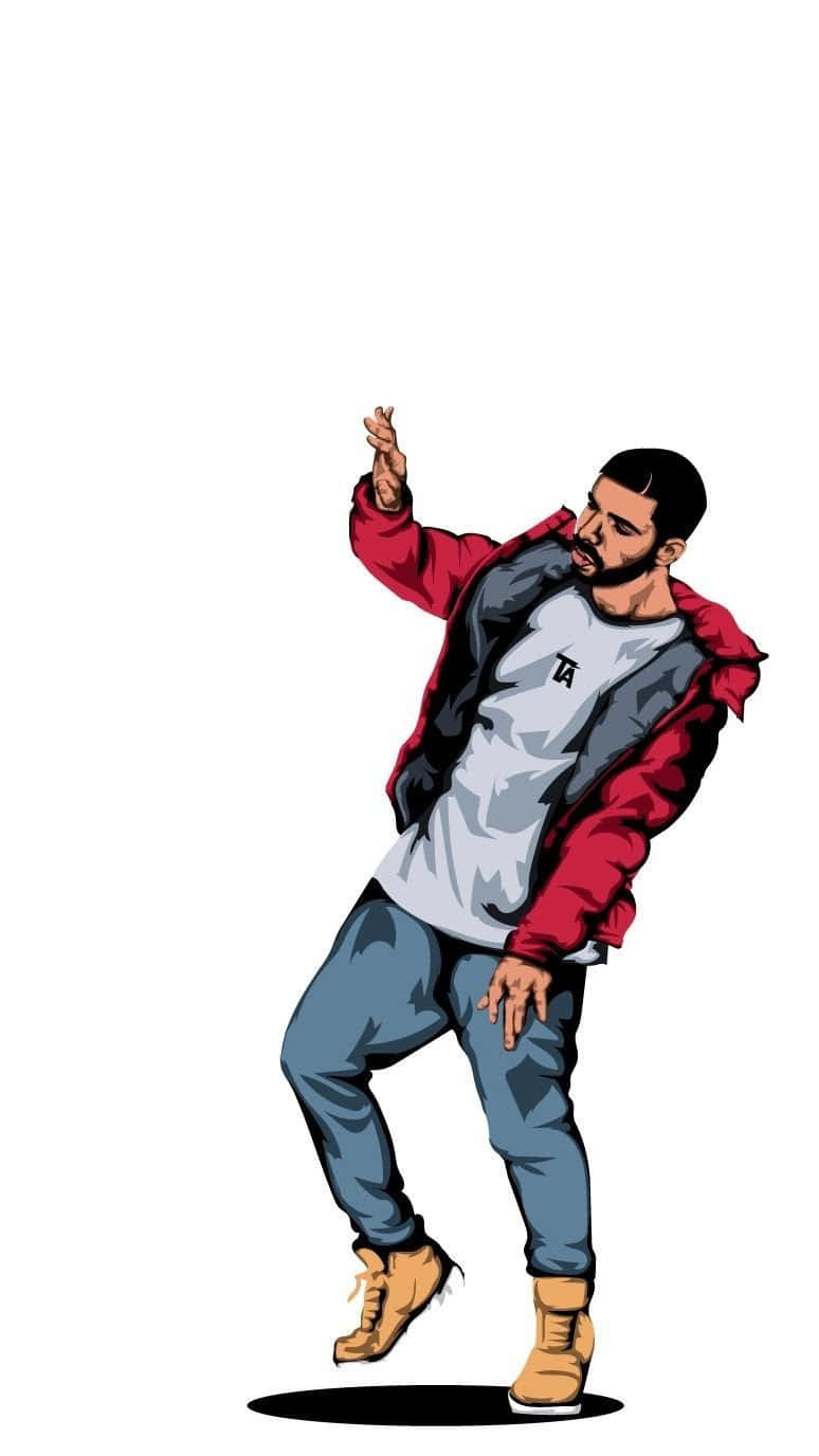 Download Aubrey Drake Graham Cartoon Rappers Wallpaper