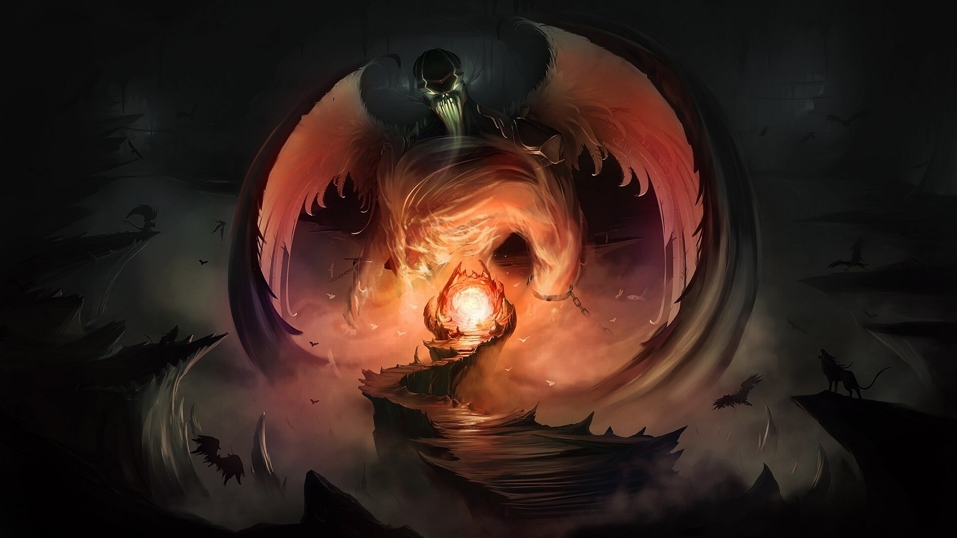 Phone wallpaper: Demon, Dark 194548