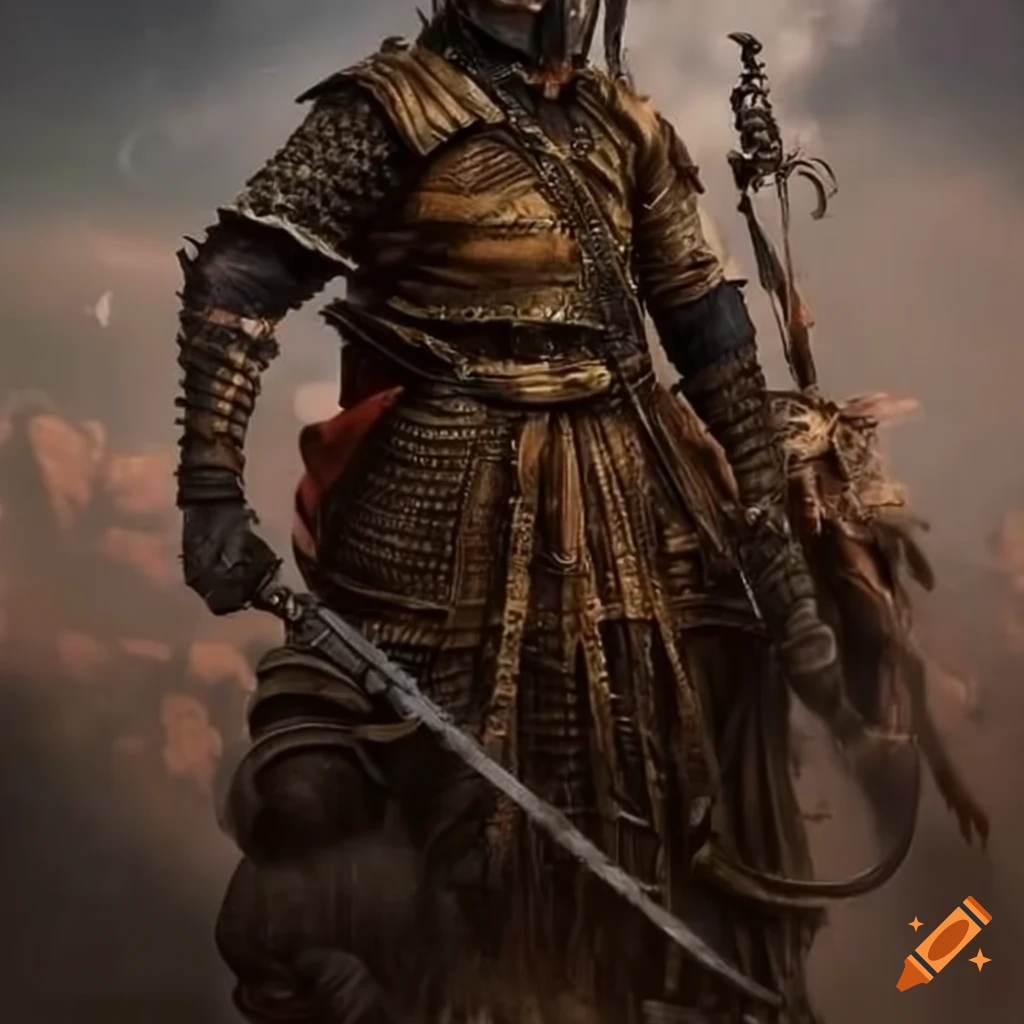 Rajput warrior in post apocalyptic era on Craiyon