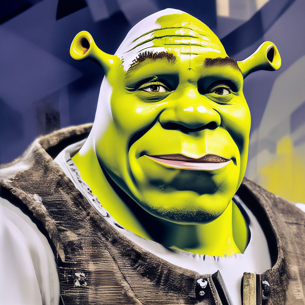 Shrek makes a sigma face