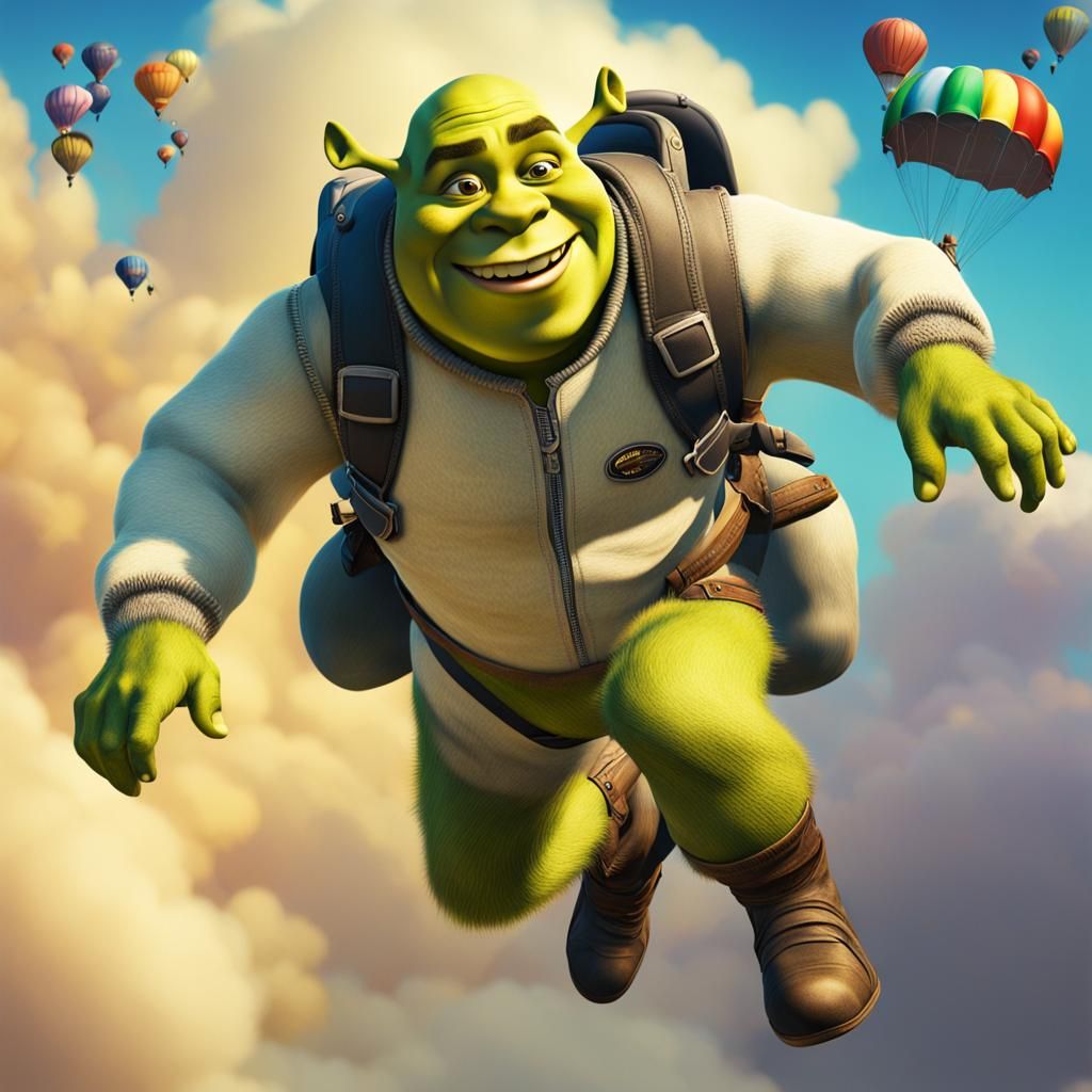 Sigma Shrek Portrait of Shrek for LinkedIn