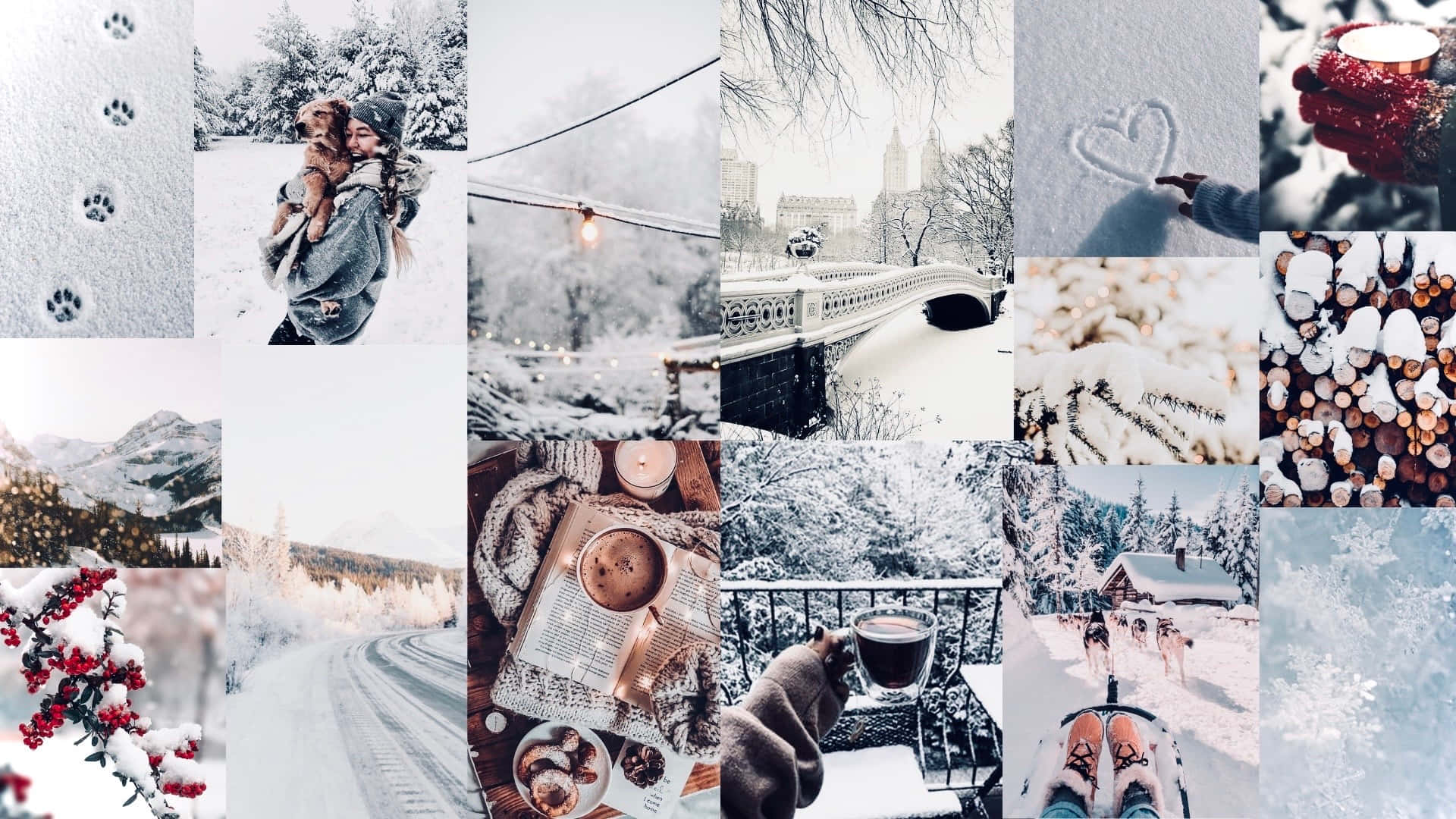 Winter Collage Desktop Wallpaper, HD Winter Collage Desktop Background on WallpaperBat