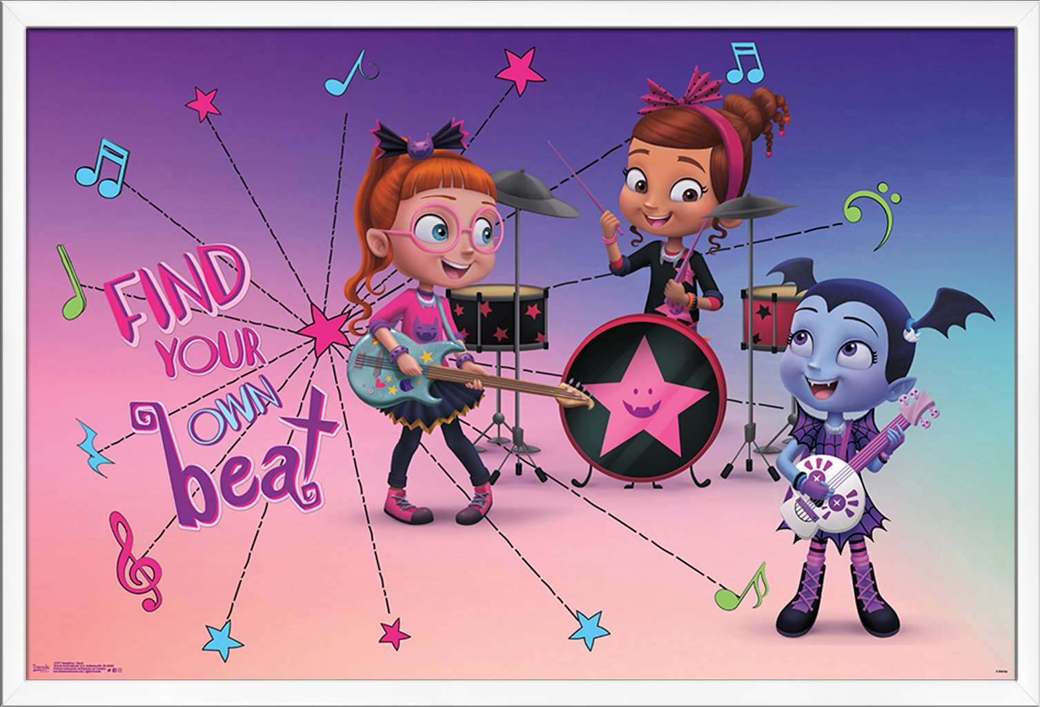 Disney Vampirina Wall Poster, 22.375 x 34, Framed