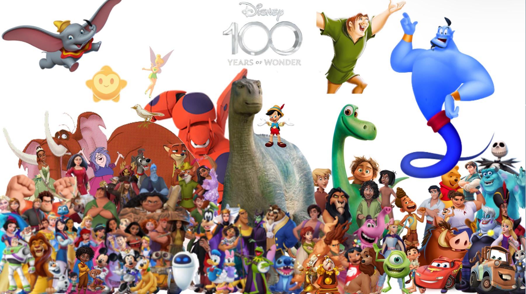 Disney 100 Year Anniversary Celebration Wallpaper!