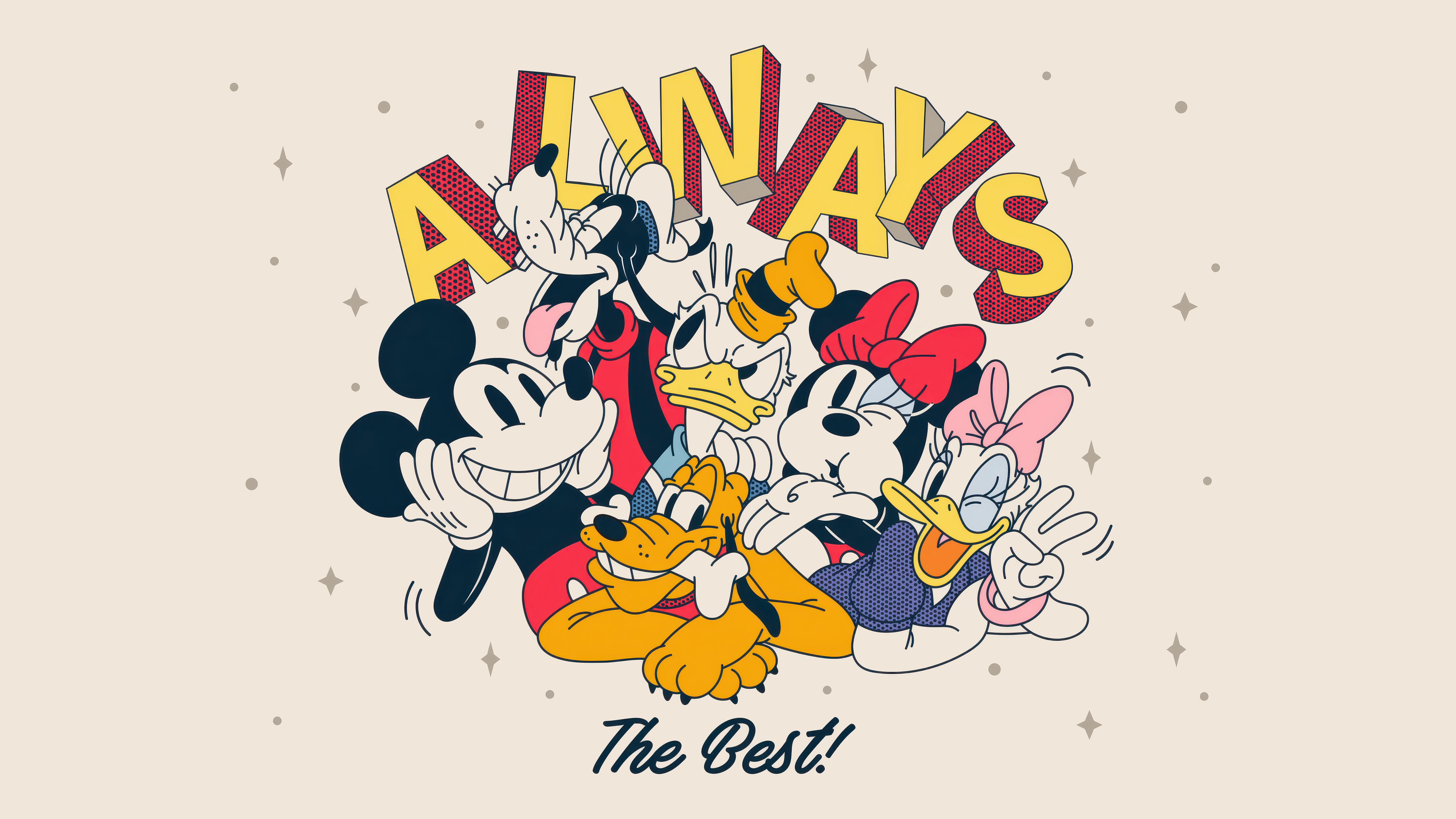 Mickey Mouse Wallpaper 4K, Friends, Best friends, 5K, Goofy