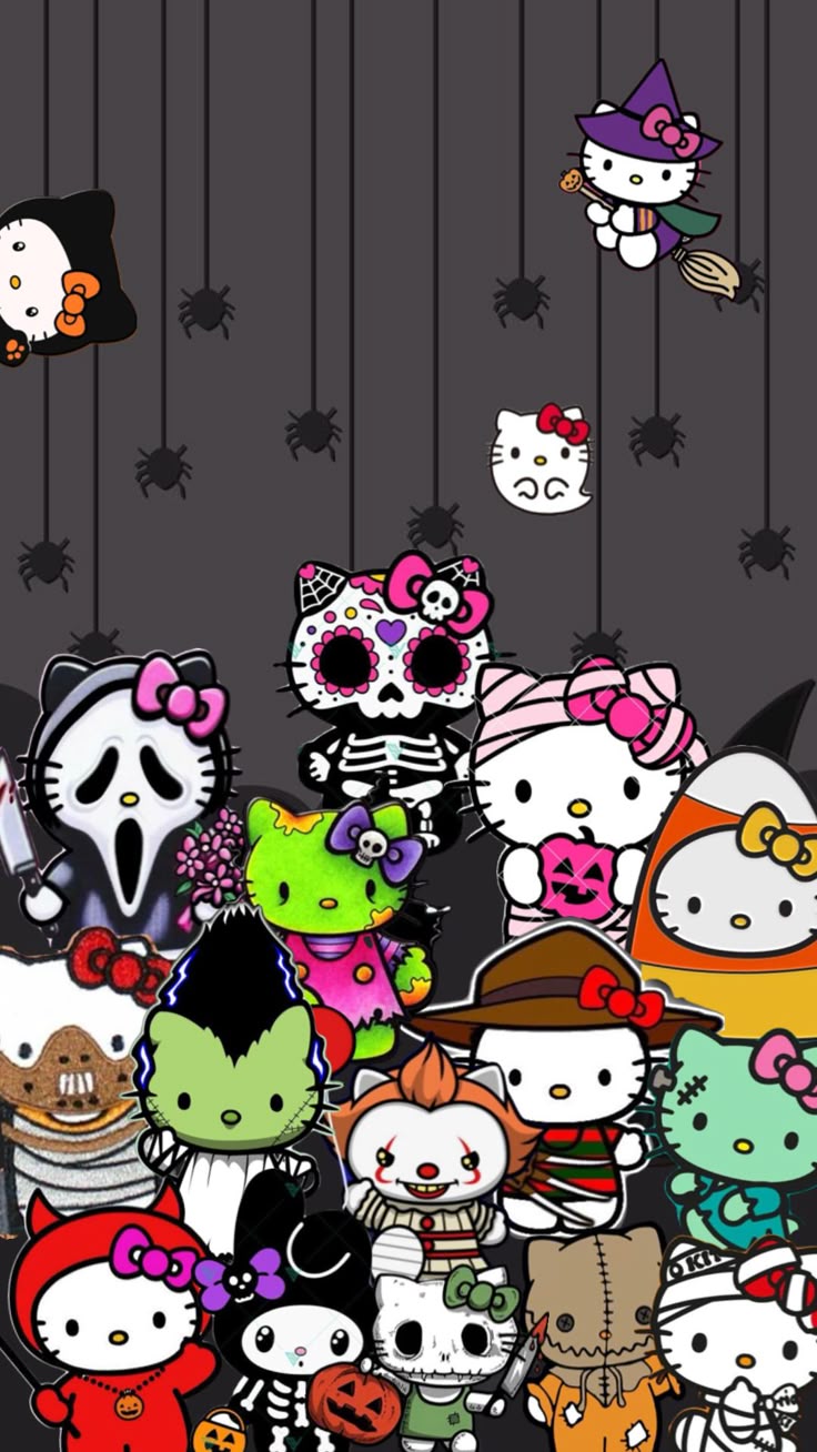 Pin By Witnea Johnston On Halloween Horror Image In 2025. Hello Kitty Halloween Wallpaper, Walpaper