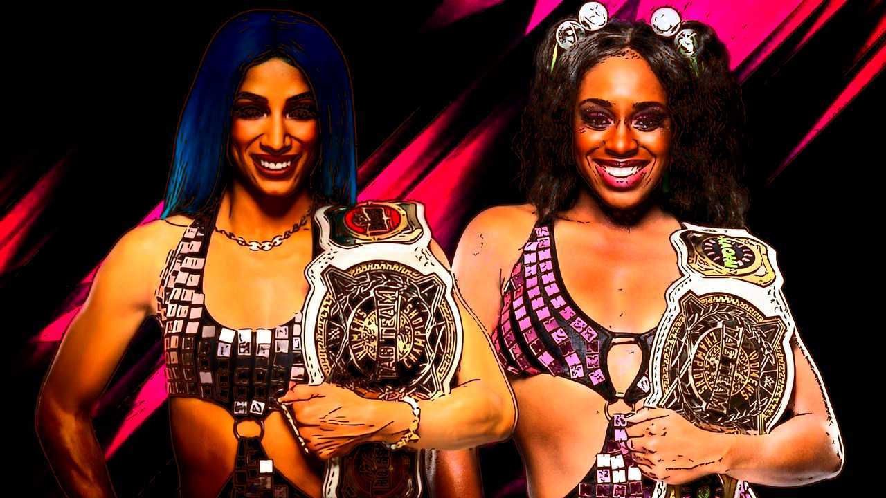 Here's some new WWE fan art featuring the NEW Women's Tag Team Champions, Sasha Banks & Naomi, hope you all like it