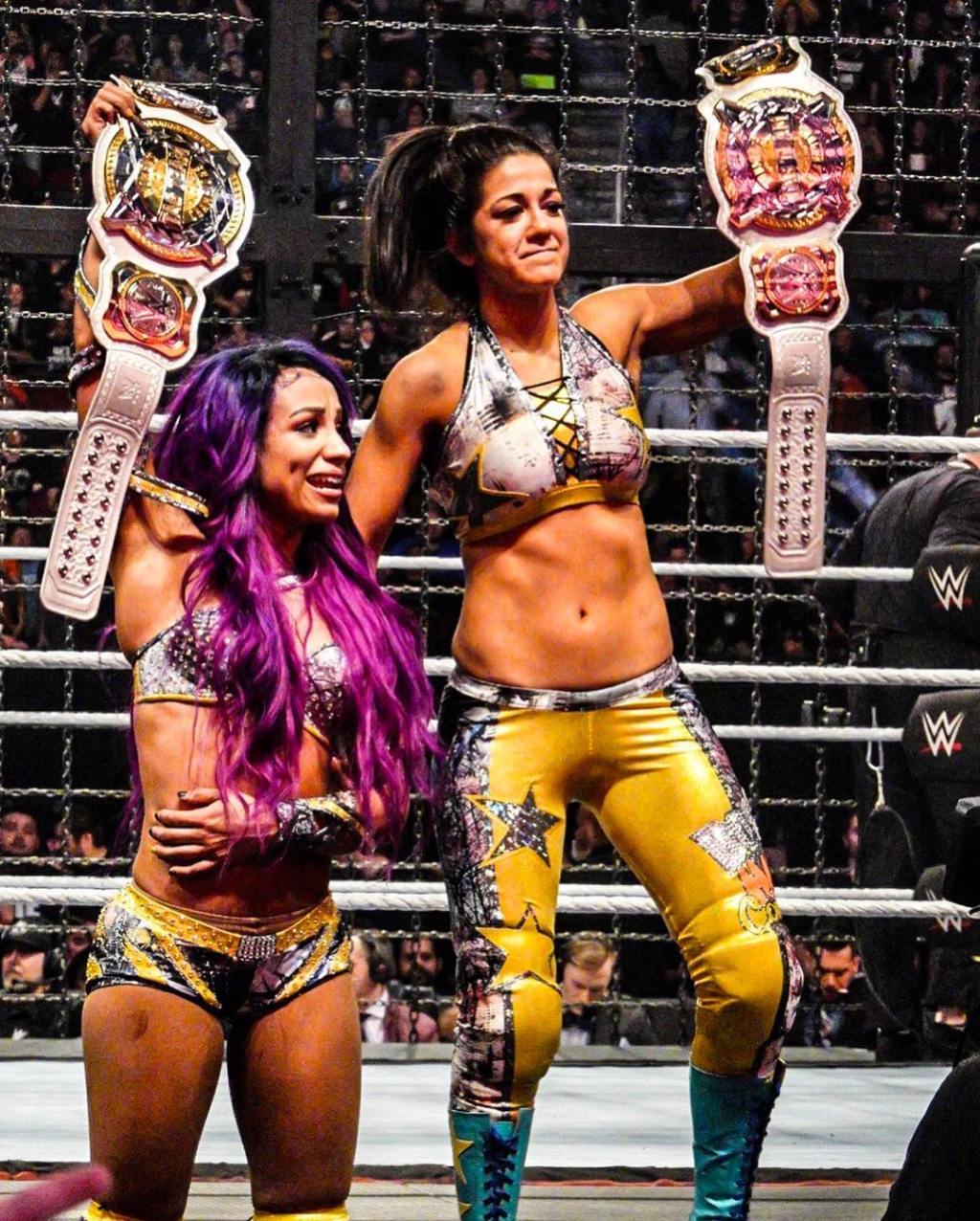 PWMania: WWE & AEW News: Sasha Banks and Bayley With WWE Women's Tag Team Championship