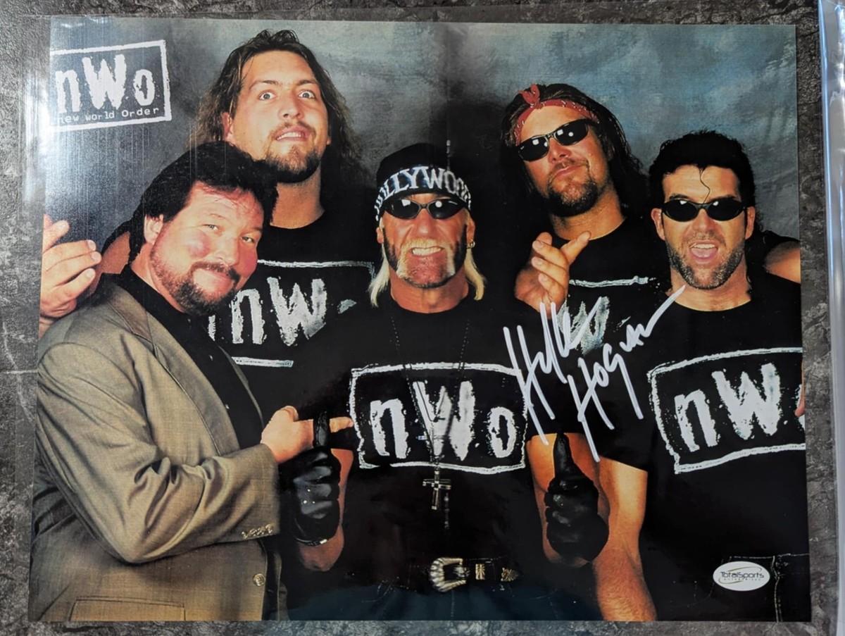 Hollywood Hulk Hogan NWO Team WWE Signed 14X11 Photo W COA FREE SHIPPING