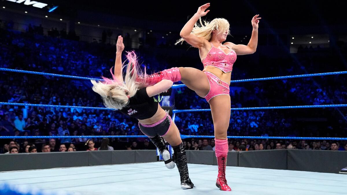 Carmella vs. Alexa Bliss vs. Charlotte Flair: photoWWE
