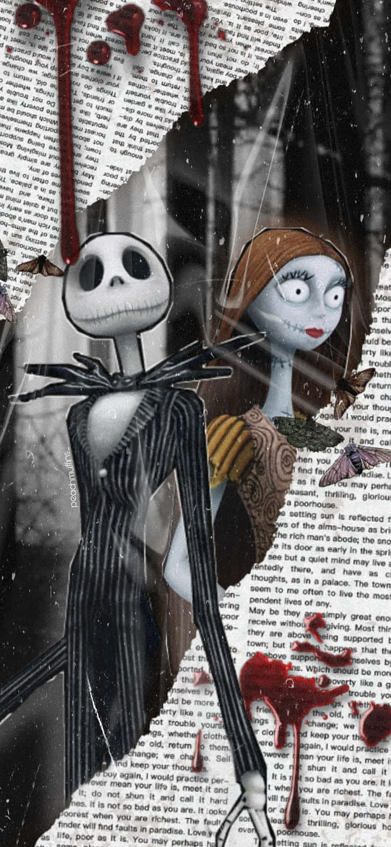 Download Get Into The Spirit With A Nightmare Before Christmas Phone Wallpaper