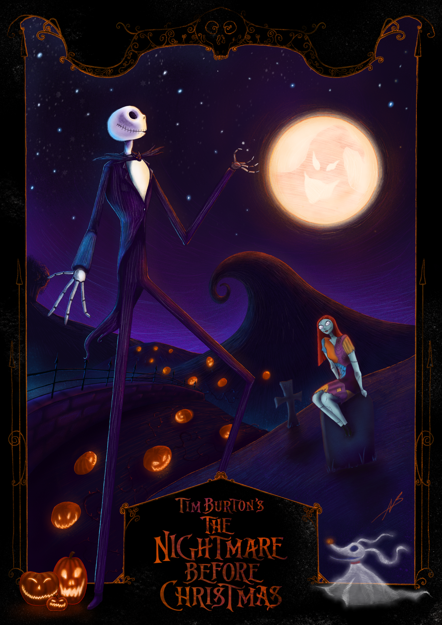 The Nightmare Before Christmas. Poster By Neil_Butler