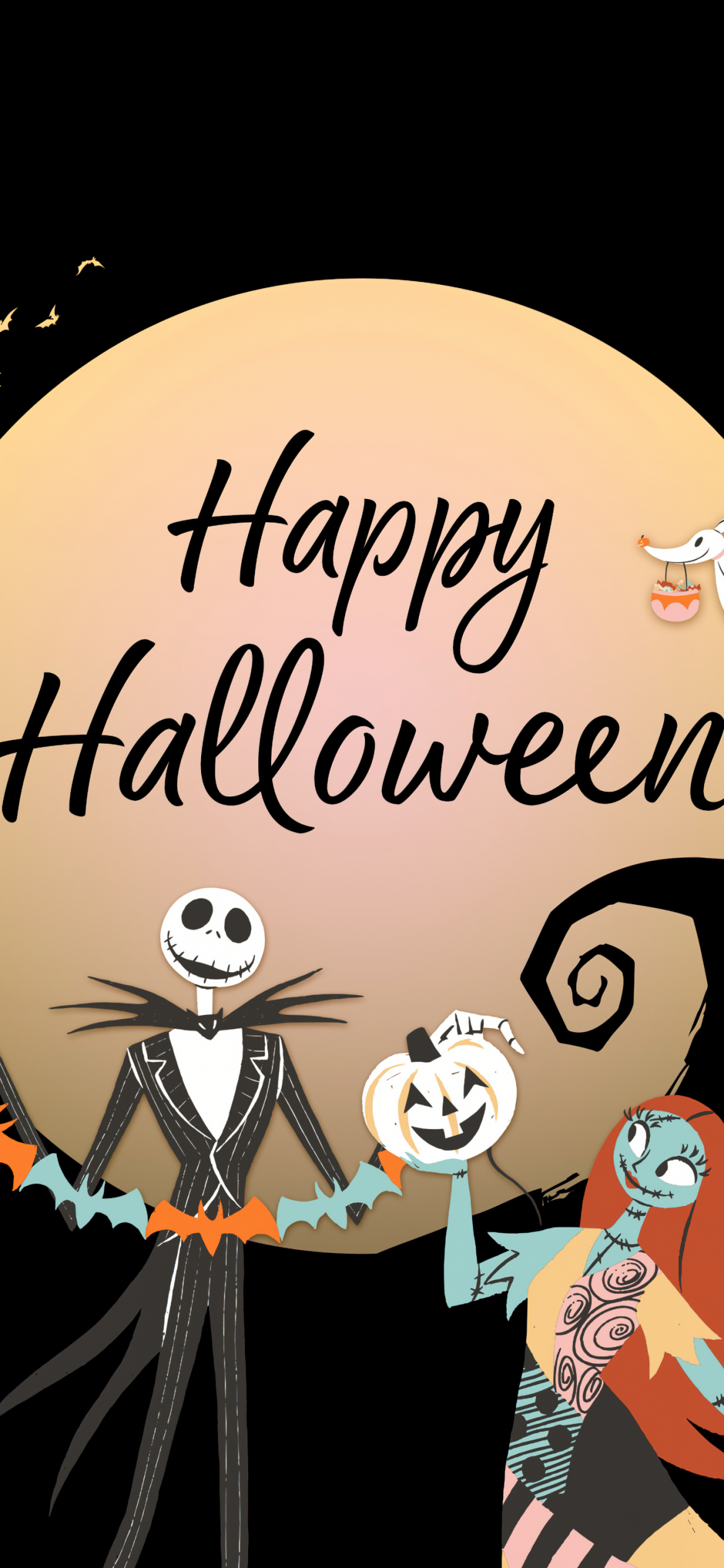 Happy Halloween Wallpaper 4K, The Nightmare Before Christmas