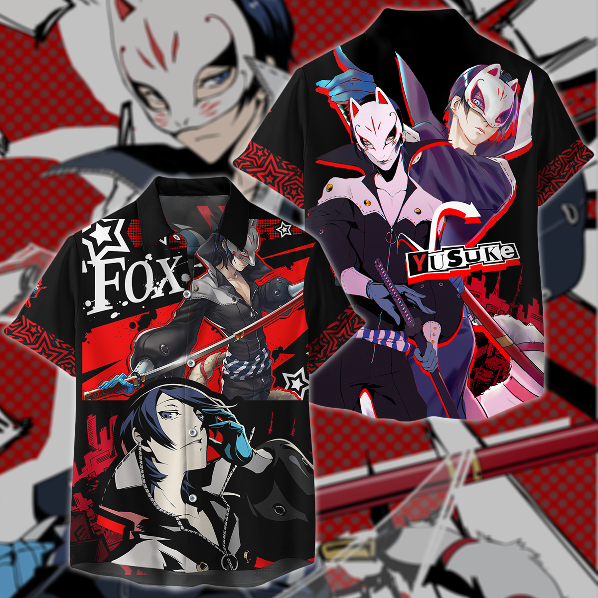 Persona 5 Strikers Yusuke Kitagawa Video Game 3D All Over Print T Shir