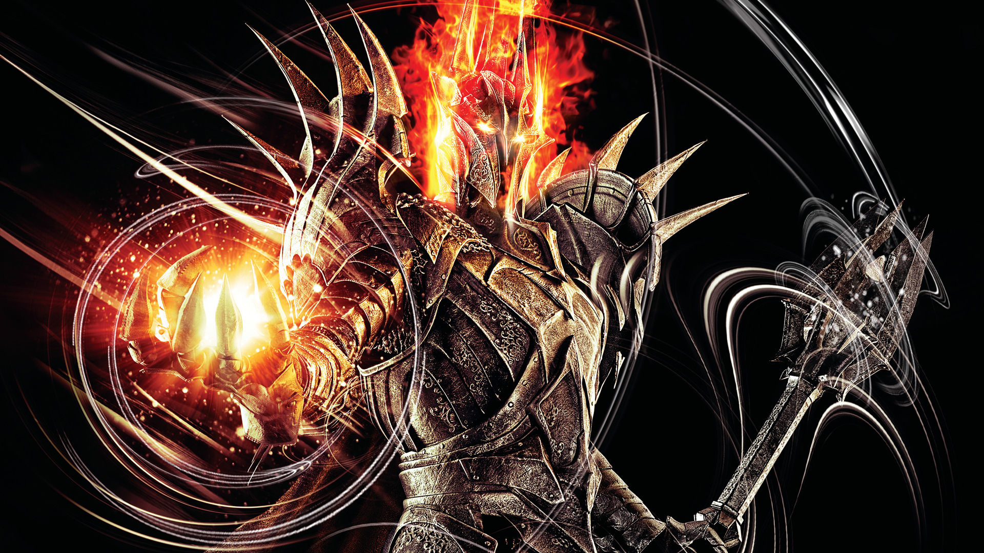 lord, Of, The, Rings, Warrior, Magic, Sauron, Armor, Helmet, Games, Lotr Wallpaper HD / Desktop and Mobile Background