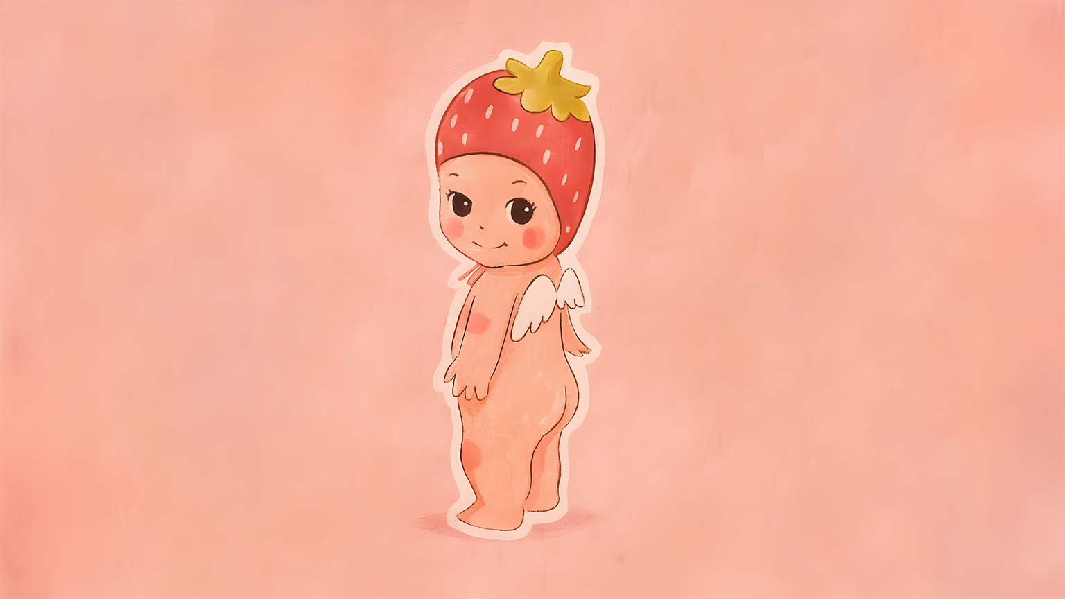 Sonny Angel Strawberry Cute Pink Desktop Wallpaper 4K & HD