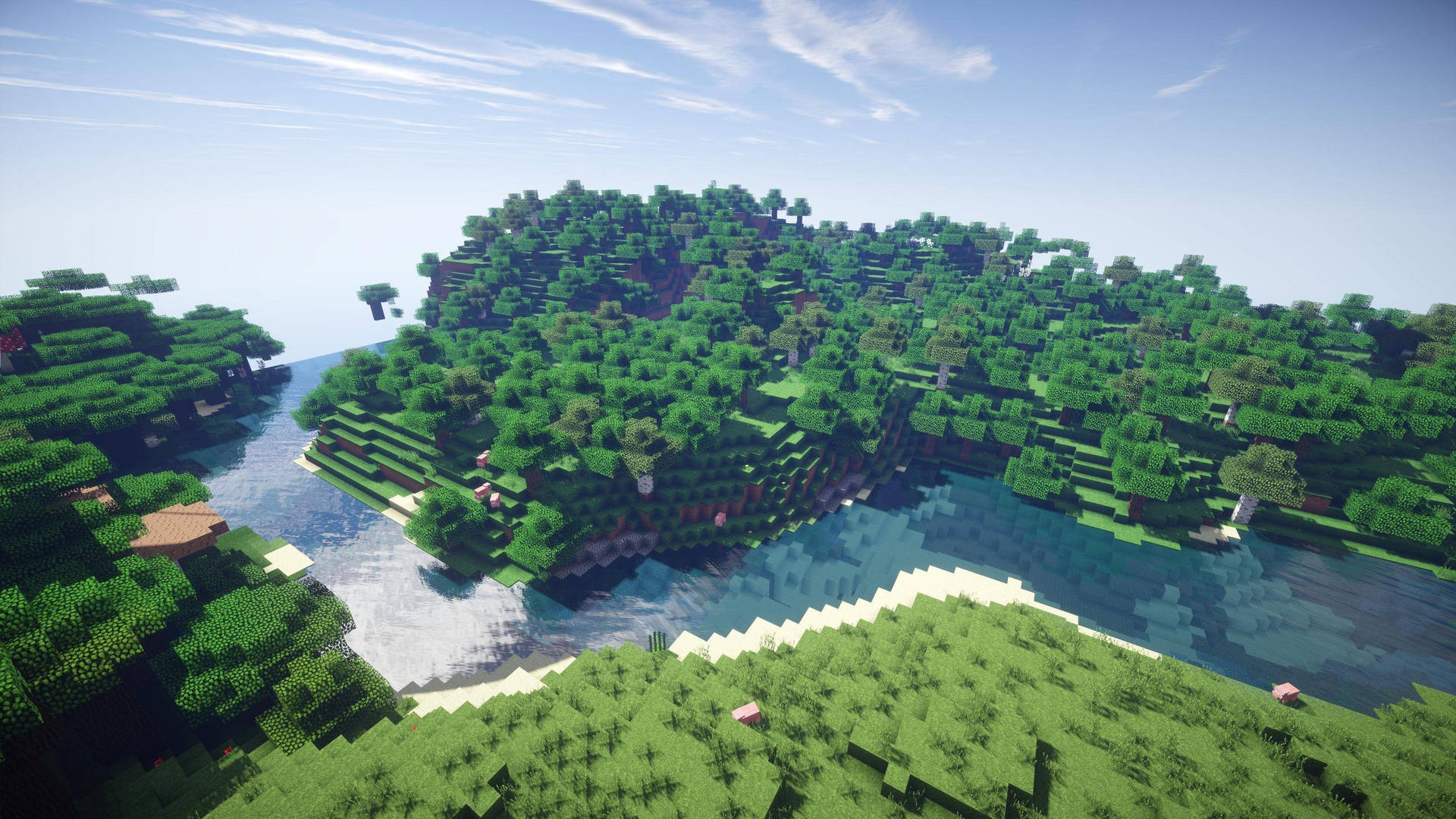 Download Best Minecraft Islands Wallpaper