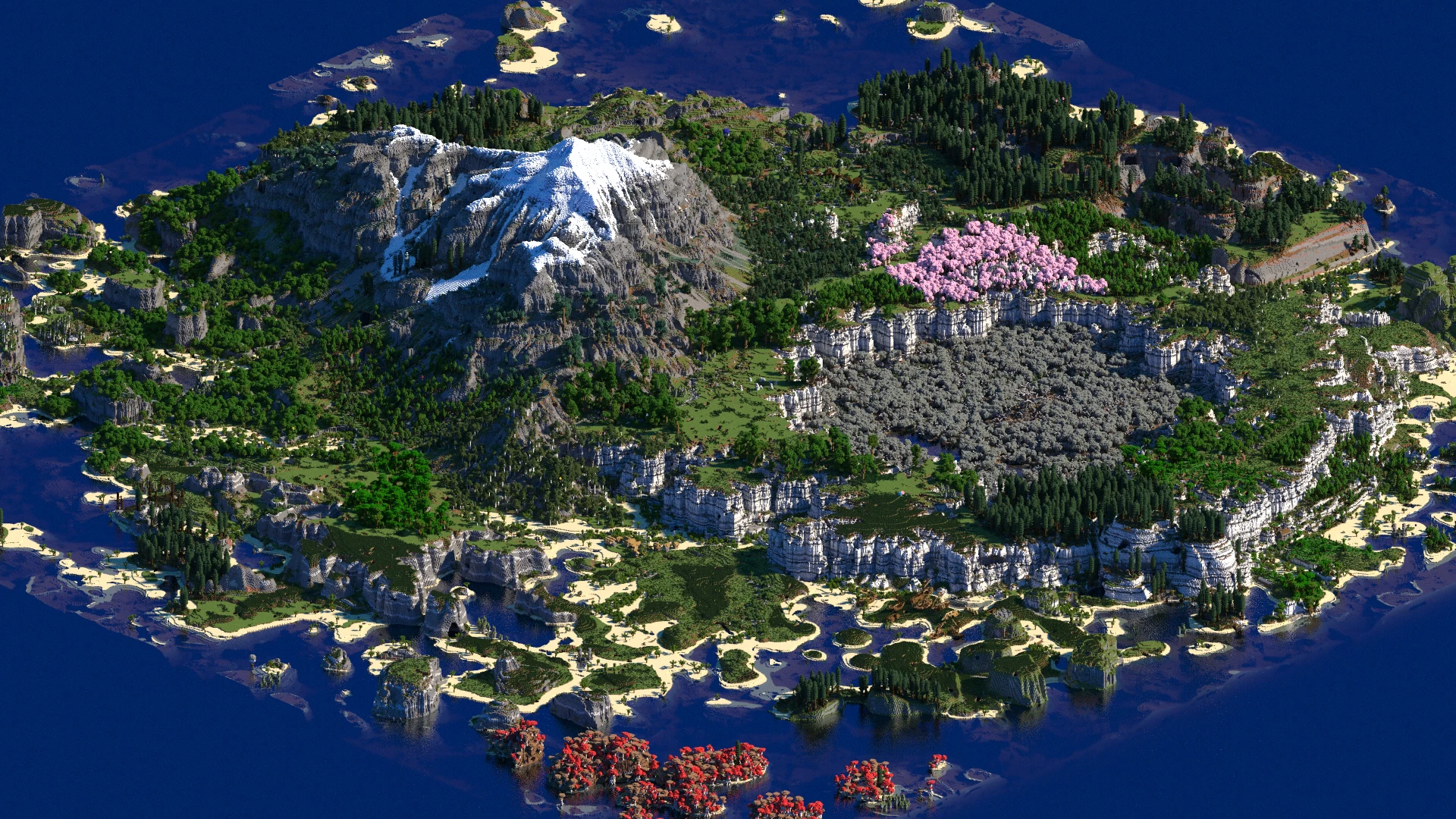 Dovaxios, 2K, The Pale Garden Island [1.21.5, survival friendly, Download, Java, Minecraft World] Minecraft Map