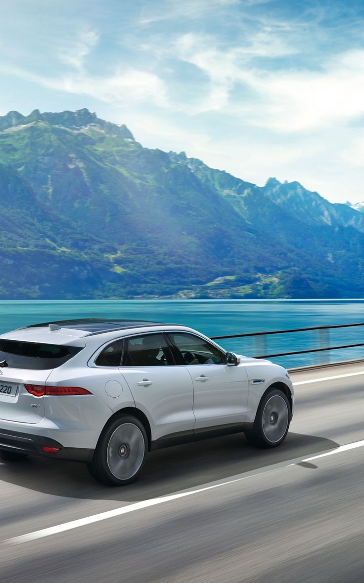 Wallpaper Jaguar F Pace Movement Mountains Jaguar Suv
