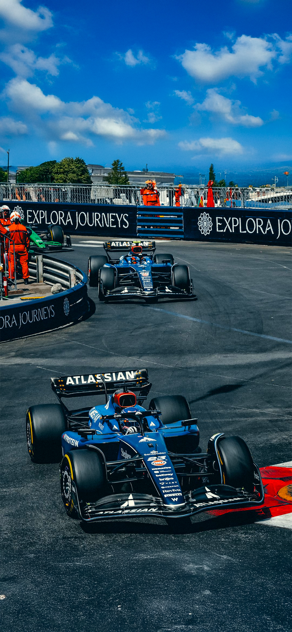 F1 Wallpaper Albon & Carlos Sainz. F1 Wallpaper #WilliamsF1 #MonacoGP