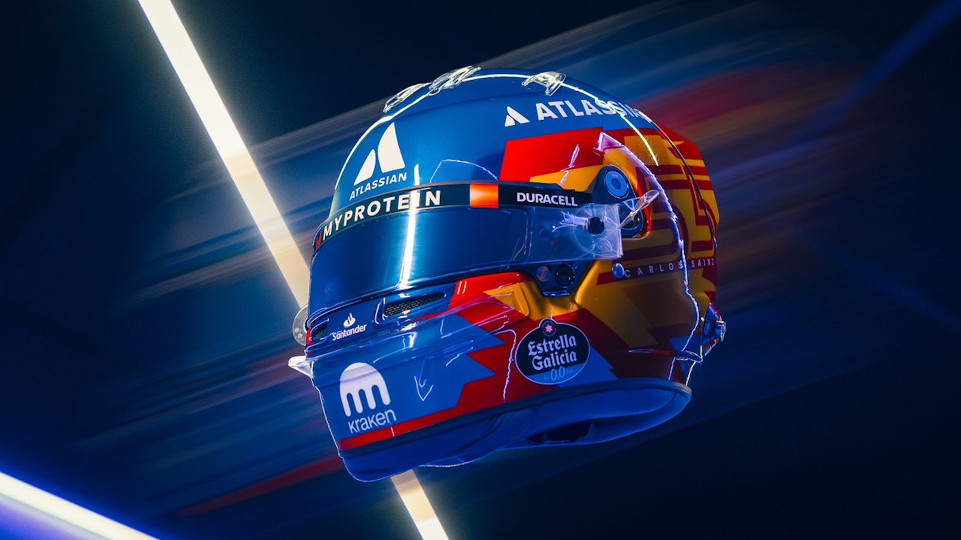 Carlos Sainz's era in Williams begins: first look at his helmet for the 2025 season