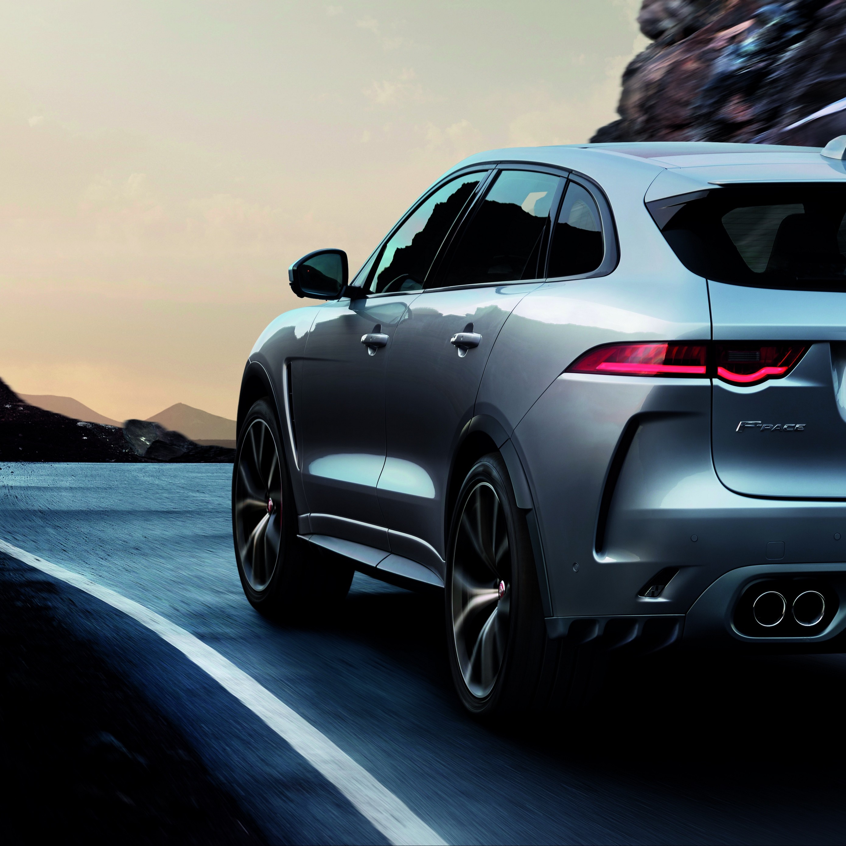 Jaguar F Pace Jaguar Crossover Side View Movement 4k Wallpaper